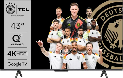 TCL 43QLED780 QLED TV - 43 Zoll QLED Fernseher mit 4K Ultra HD Auflösung und brillanter Bildqualität, ideal für ein beeindruckendes Fernseherlebnis.