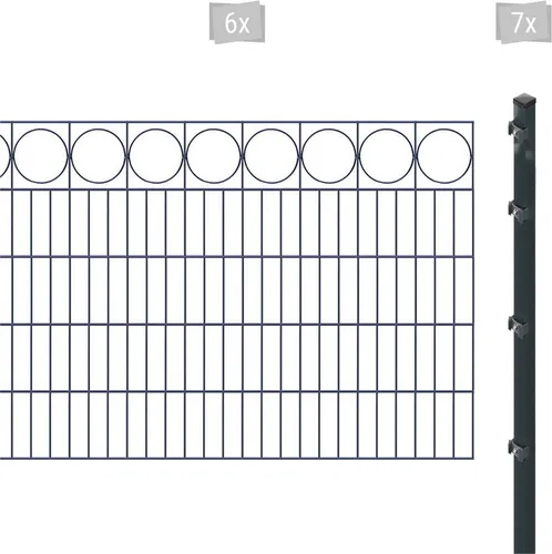 Arvotec Doppelstabmattenzaun ESSENTIAL 100 - Robuste Zaunlösung - Doppelstabmattenzaun zum Einbetonieren, 100 cm hoch, langlebig und witterungsbeständig. Flexibles System für individuelle Gestaltung und höchste Qualität.