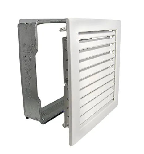 Kaltluftgitter KG 2323 W Weiss 230 x 230 mm - Abzüge, Gitter & Belüftungen - Hochwertiges Stahlblech, pulverbeschichtet und mit Feststehenden Lamellen für optimale Luftzirkulation.