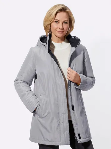 Witt Allwetterjacke in Steingrau - Funktionsjacke mit abnehmbarer Kapuze, ideal für wechselhaftes Wetter und bequem für den Alltag.