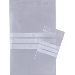 Versandkarton Schnellverschlussbeutel 100x150mm mit Schriftfeld VE=100 Stück