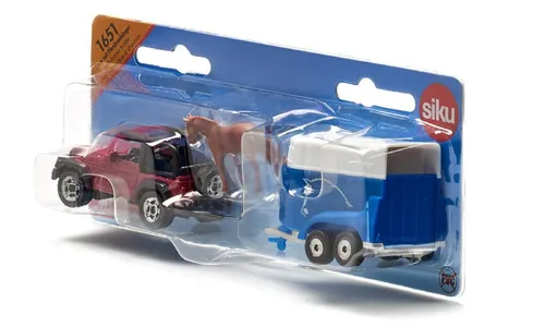 Siku 1651 GELÄNDEWAGEN mit Pferdeanhänger "SUPER SERIE" NEU OVP--