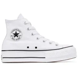 Converse Damen Ctas Lift Hi Sneakers, Weiß, 40 EU - Stylische Damen-Sneaker mit erhöhtem Plateau für zusätzlichen Komfort und trendigen Look.
