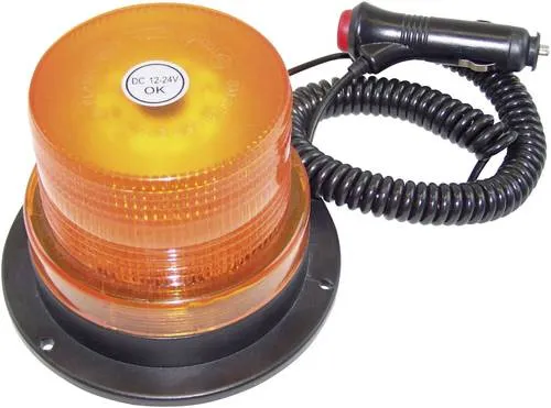 Berger & Schröter Rundumleuchte 20200 12 V, 24 V - Magnet-Befestigung - Weihnachtsbeleuchtung mit 60 LEDs und Doppelblitz-Funktion, ideal für auffällige Signale und Sicherheitseinsätze.
