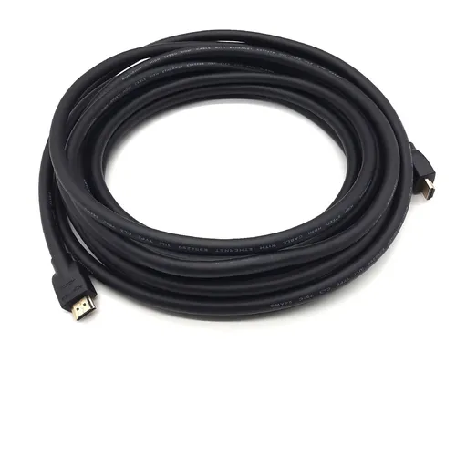 Amazon Basics 4K-HDMI-Kabel, 7.6 m, 18 Gbit/s Highspeed mit Ethernet, 4K@60Hz, 2160p, Schwarz (Der Produktdurchmesser beträgt 9,5 mm)