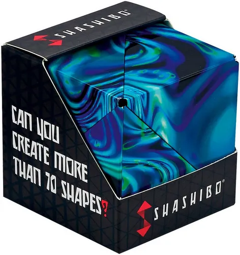 SHASHIBO Formwechsel-Box - Preisgekrönter Zappelwürfel mit 36 Seltenerdmagneten, über 70 Formen für stundenlange geistige Herausforderung und kreative Unterhaltung
