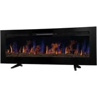 Elektrokamin 152cm - Eleganter Wandkamin mit LED-Flame-Effekt - Elektrokamin für stilvolle Wärme mit 12 LED-Flammenfarben, Fernbedienung und einstellbarer Helligkeit. Ideal für gemütliche Abende und moderne Wohnräume.
