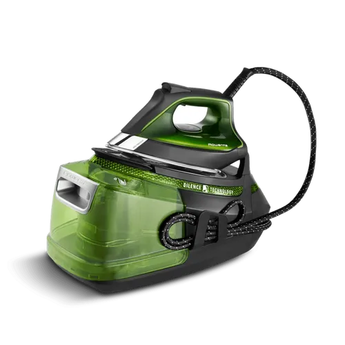 Rowenta DG9246F0 STEAM STATION PRO Dampfbügelstation - Dampfbügelstation mit 8 bar Druck und 150 g/min Dampfleistung für perfekte Ergebnisse auf allen Textilien. Ultraleise, mit patentierter MicroSteam Sohle für optimale Dampfverteilung.
