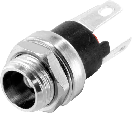 ECON DCE5BL - DC-Einbaubuchse 2,5 mm mit Gewinde löt