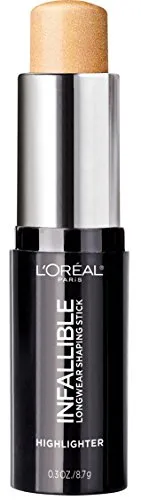 L'Oréal Paris Infaillible Kontur-Stick Highlighter 502 Gold is cold, 1er Pack (1 x 9 ml)