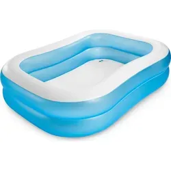 Intex Familienpool Swim Center Family Pool - Geräumiger Familienpool für bis zu 4 Personen, perfekt für heiße Sommertage im Garten.