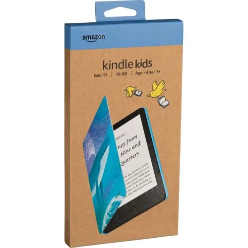 KINDLE - Der neue Kindle Kids Edition (2024) 16 GB E-Book-Reader Space Whale - E-Reader für Kinder mit 16 GB Speicher, speziell für junge Leser entwickelt und mit kinderfreundlichem Design.