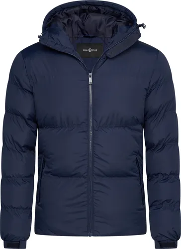 SOULSTAR Herren Winterjacke S2LEKNES Puffer Jacke mit Kapuze warme Steppjacke