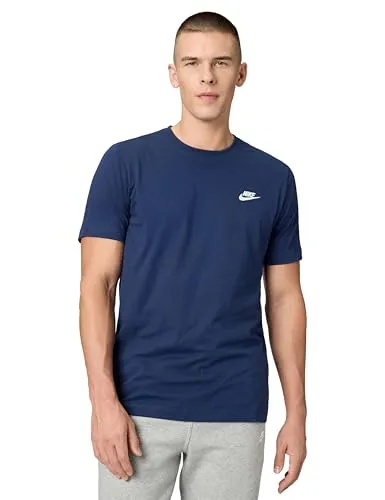 NIKE Herren T-Shirt M NSW CLUB TEE - T-Shirts, modernes Design mit gesticktem Futura-Logo für unverwechselbaren Nike-Style und klassischen Tragekomfort aus hochwertiger Baumwolle.