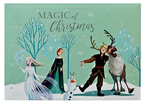 Undercover FRTW8024 Disney Frozen Adventskalender für Kinder - Mehrfarbig, 24 Überraschungen mit Elsa-Motiv, ideal für kreative Weihnachtsvorfreude und Bastelspaß