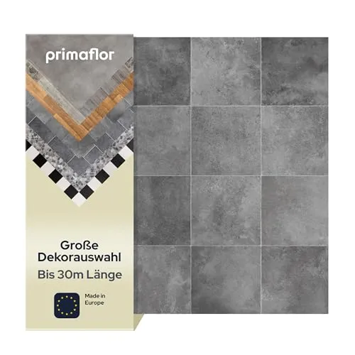 Primaflor PVC Bodenbelag Meterware - TRONTO, Fliese Florenz, Vinyl-Boden in Fliesenoptik für Küche, Wohn- und Badezimmer, Hochwertige Auslegware, Anti-Rutsch Oberfläche, MUSTERSTÜCK