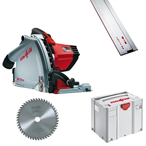 Mafell Tauchsäge MT 55 cc MidiMAX mit Führungsschiene F 160 - Professionelle Tauchsäge für präzise Schnitte, ausgestattet mit neuem CUprex-Compact-Motor für hohe Drehzahl und kraftvolle Leistung. Ideal für Handwerker und Heimwerker, sorgt für minimale Staubentwicklung.