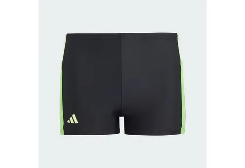adidas Jungen Colourblock 3-Stripes Swim Boxers - Badeshorts für 5-6 Jahre, aus 80 % recyceltem Nylon, mit regulierbarem Kordelzug und stylishem Colourblocking-Design für mehr Spaß am Wasser.