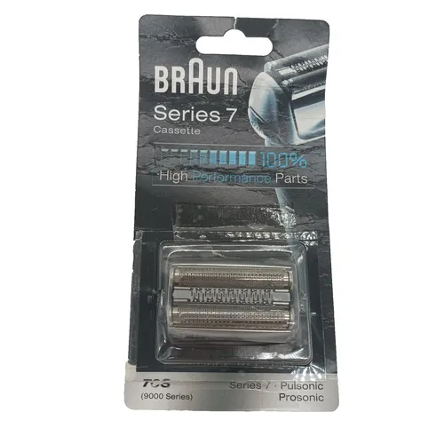 Braun 70S Kombipack - Scherkopf Ersatzscherteil für Series 7, silber, optimaler Hautkomfort und einfacher Austausch
