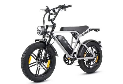 Vankel E-Bike Cityrad E6-2.0 - 720Wh Pedelec für Damen und Herren - Das Vankel E-Bike E6-2.0 überzeugt mit Retro-Chopper-Design, kraftvollem 250W Motor und bis zu 108 km Reichweite. Ideal für Stadt und leichte Offroad-Touren, bietet es Komfort durch Vollfederung und Shimano 7-Gang-Schaltung.