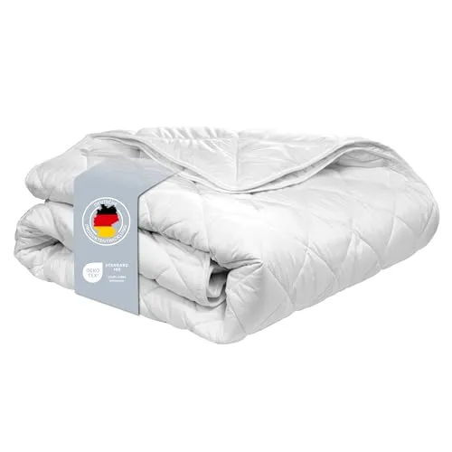 XDREAM Pure 4-Jahreszeiten Bettdecke 200x200 cm – Für jede Jahreszeit geeignet - Vielseitige Bettdecke für ganzjährigen Komfort. Sie bietet angenehme Kühlung im Sommer und wohlige Wärme im Winter. Pflegeleicht und maschinenwaschbar – für erholsame Nächte und langanhaltende Frische.