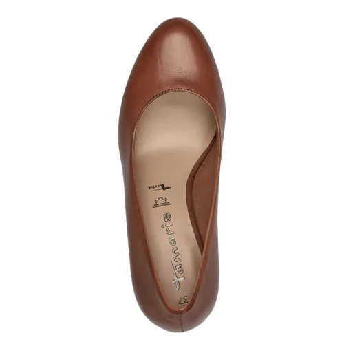 Tamaris Pumps in Cognac Used, Gr. 40 - Klassische Pumps aus hochwertigem Leder, ideal für besondere Anlässe und stilvolle Auftritte.