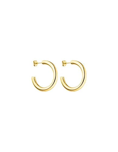 PURELEI® Kumu O Creole Ohrringe (Gold) - Ohrringe für Damen aus langlebigem Edelstahl, wasserfest und mit 3 cm Durchmesser – perfekt für einen individuellen Look und ideal für Strand und Pool.