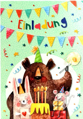 avan carte Kinder Einladungskarte Kindergeburtstag Geburtstag Kind Einladung