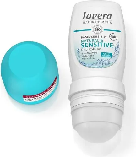 Lavera Deodorant Roll-on basis sens.natu 50 ml - Körperpflege - sanfter, natürlicher Schutz für empfindliche Haut, ohne Aluminiumsalze, ideal für den täglichen Gebrauch.