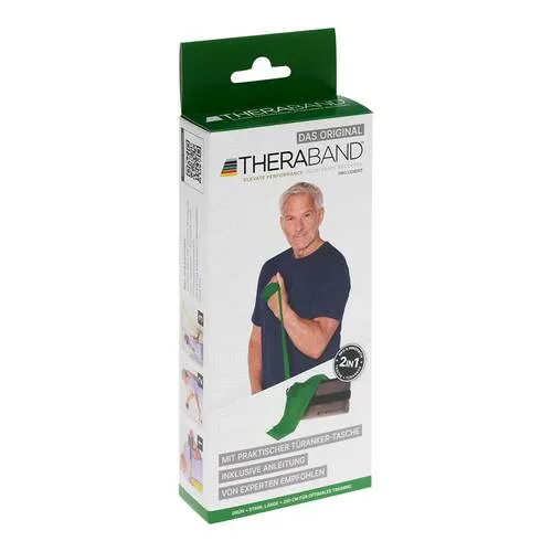 THERA-BAND 2,5 m grün - Flexibles Fitnessband - THERA-BAND 2,5 m grün für effektives Training, ideal zur Unterstützung von Kraft- und Mobilitätsübungen.