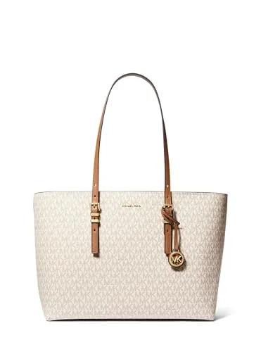 Michael Kors Quinn Large Shopper - Creme 30T5GQNT9B-149 - Damen-Schultertaschen aus hochwertigem Lederimitat, stilvoll und geräumig für den perfekten Einkaufstag.