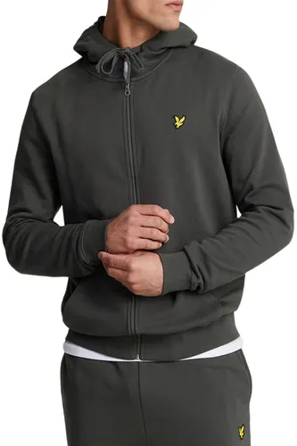 Lyle & Scott Kapuzensweatjacke Basic Herren - Anthrazit - Zip Hoodies, 100% Baumwolle für hohen Tragekomfort, ideal für lässige Freizeitlooks.