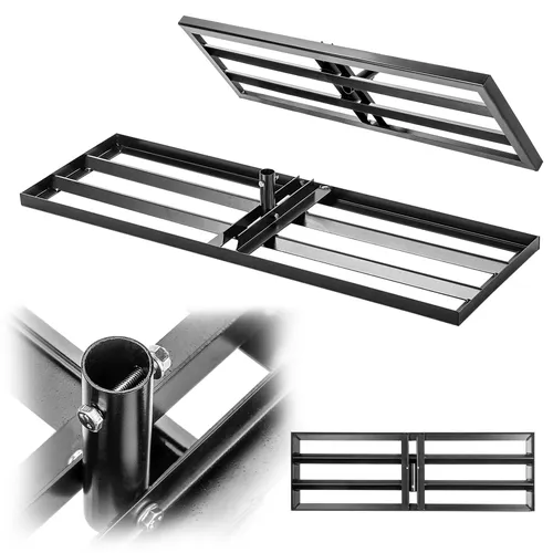 KADAX Rasenrakel 89x29cm - Nivellierrechen für optimale Rasenpflege - Rechen für Rasenpflege aus langlebigem Metall, ideal zum Nivellieren und Fördern des Graswachstums. Kompakt und einfach zu lagern, perfekt für verschiedene Bodenarten.