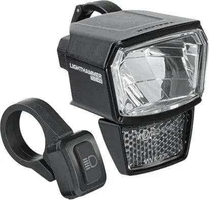 Trelock E-Bike Scheinwerfer Lighthammer 150 LS 940-HB - E-Bike Scheinwerfer mit 150 Lux Helligkeit, sorgt für optimale Sicht und Sicherheit bei Nachtfahrten.