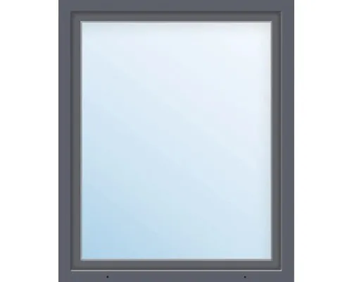 ARON Basic+ Kunststofffenster 1 Flügelig (Dreh-Kipp) 100x100 cm RAL 7016 anthraz