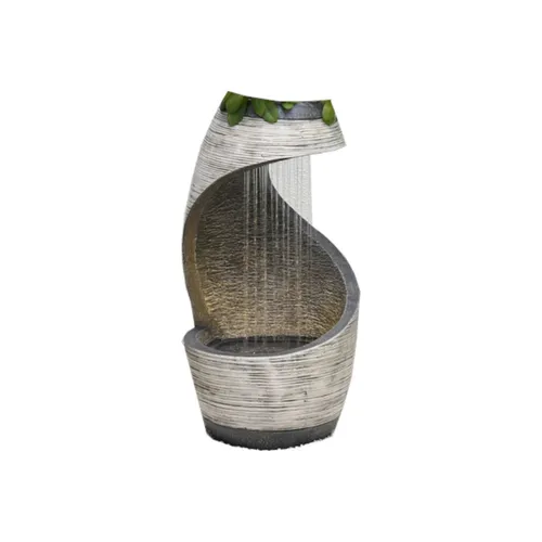 Granimex Nimbus Polystone Wassersäule mit Pumpe und LED-Beleuchtung - Elegante Wassersäule für Garten und Terrasse, mit integrierter Pumpe und stimmungsvoller LED-Beleuchtung für entspannende Atmosphäre.