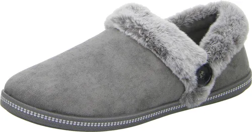 Skechers Damen Cozy Campfire-Fresh Toast Hausschuh - Hausschuhe mit gepolstertem Komfort-Fußbett aus Memory-Schaum und weichem Mikrofasergewebe, ideal für gemütliche Abende zu Hause.