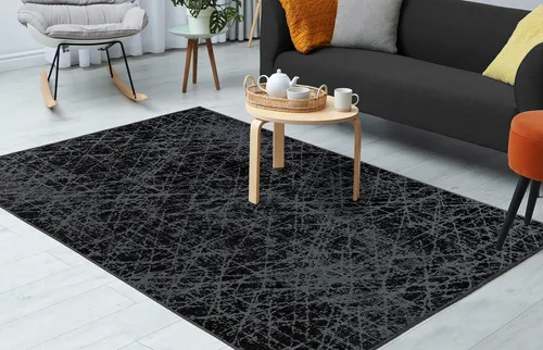 Teppich KAYOOM "Kalea 225", grau, 120x170 cm - **Eleganter Flachgewebeteppich mit 3D-Struktur** Der stilvolle Teppich überzeugt durch sein modernes Relief-Design und die hochwertige Verarbeitung. Ideal für jeden Raum, verleiht er Ihrem Zuhause ein besonderes Ambiente.