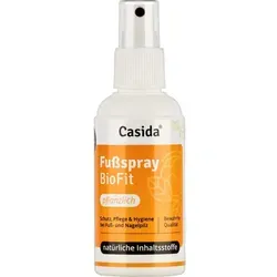 Fußspray BioFit pflanzlich Casida - Spray zum Schutz, Pflege & Hygiene der Füße und Schuhe bei Fußpilz und Nagelpilz - 100 ml