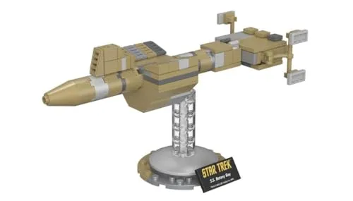 BlueBrixx Pro Star Trek SS Botany Bay – Raumschiff Mini-Modell aus der Original-Serie – Bausatz mit 123 Klemmbausteinen – offiziell lizenziert – für Kinder und Erwachsene – 105698