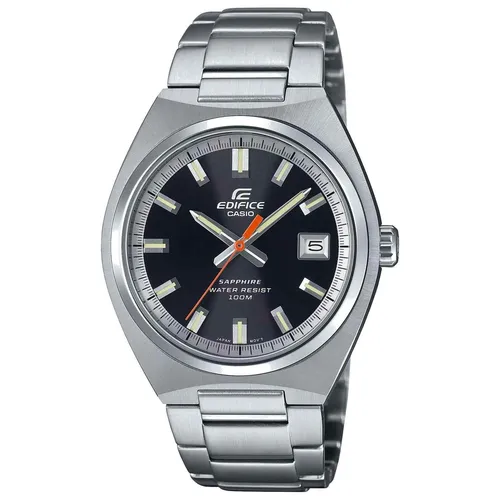 CASIO Chronograph EFB-109D-1AVEF - elegante silberfarbene Uhr - Chronographen mit Edelstahl-Gehäuse, wasserfest und ideal für stilbewusste Träger