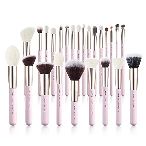 Jessup - 25 Stück Profi Make Up Pinsel Set - Kosmetikpinsel für Foundation Rouge Lippenstift - Synthetische Borsten ähnlich wie natürlich T290