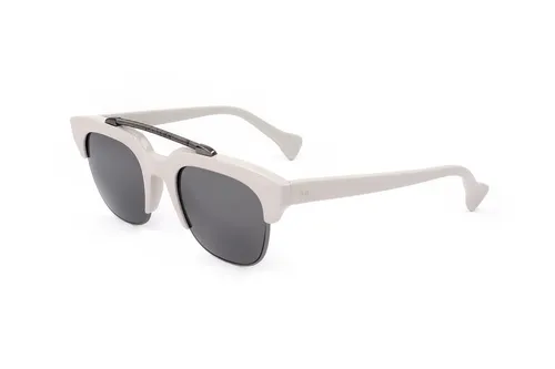 Saturnino Eyewear Mod. Meta Jupiter Cool Gray Polished Nickel Bridge (Bass String)
