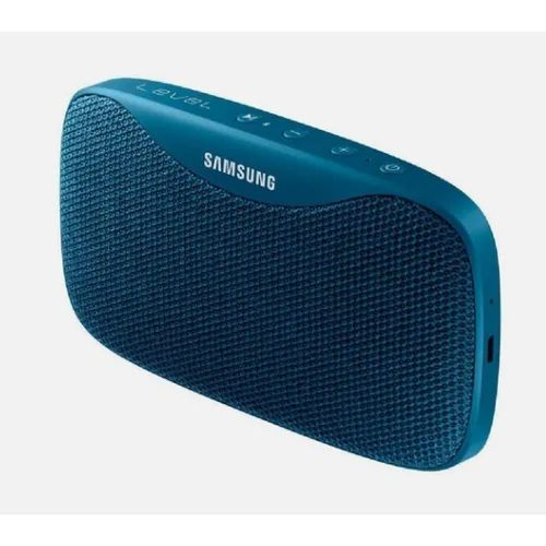 SAMSUNG EO-SG930 Level Box Slim - Tragbarer Bluetooth Lautsprecher in Blau - Lautsprecher mit kraftvollem Sound und bis zu 30 Stunden Akkulaufzeit. Spritzwassergeschützt (IPX7) und mit Powerbank-Funktion für Smartphones. Ideal für unterwegs!