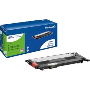 Pelikan CLT-M406S Magenta Toner für Samsung Drucker - Toner für Samsung CLP, CLX und Xpress Serien, mit einer Kapazität von 1000 Seiten für brillante Farbdrucke.