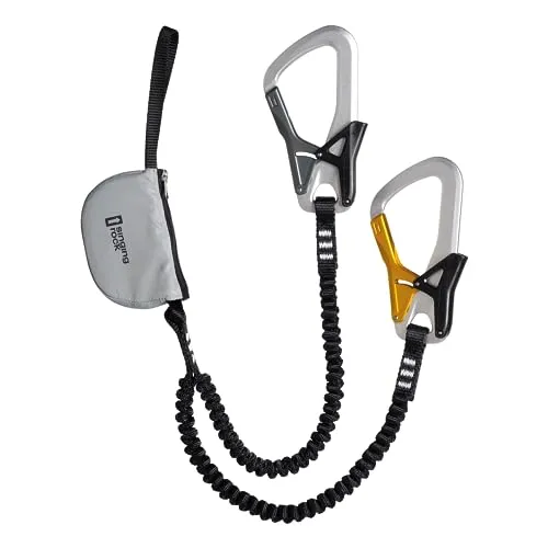 Singing Rock Phario Lite Klettersteigset Unisex Erwachsene, Gelb-Schwarz, 70-110 cm