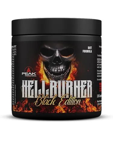 Hellburner Black Edition - 120 Kapseln für effektives Fatburning - Sportnahrung mit 24 leistungsstarken Diät-Substraten, unterstützt den Fettstoffwechsel und enthält wertvolle Mikronährstoffe für Energie und Blutzuckerregulation.