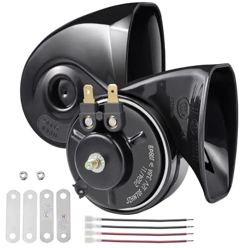 Rupse Hupe Autohupe Laut Horn Signalhorn für 12V Fahrzeuge - Super laute 12V Autohupe mit 108-118DB, ideal für Autos, Lkw, Motorräder und mehr. Einfache Installation und langlebiges Design für maximale Sicherheit.