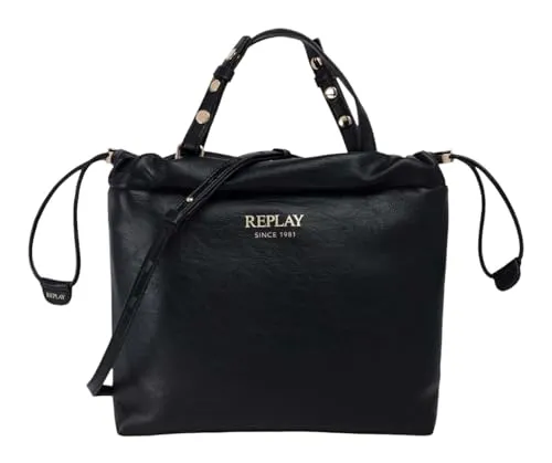 Replay Beuteltasche 27 cm schwarz - Handtaschen mit stylischem Design, ideal für den Alltag und vielseitig kombinierbar.