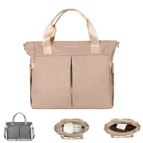 Kikkaboo Wickeltasche Brielle - Wasserfest und mit Schultergurt - Wickeltasche aus 100% Polyester, wasserfest und ideal für unterwegs. Praktische Clips zur Befestigung und bequem tragbar mit Schultergurt.